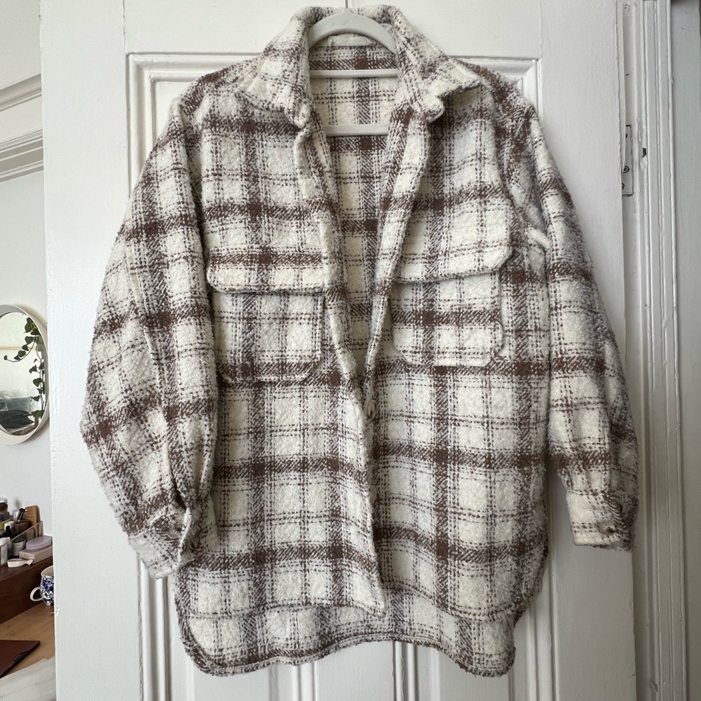 12th Tribe Brown and Cream Teddy Jacket